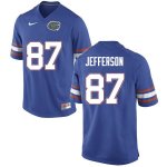 Men's Florida Gators #87 Van Jefferson NCAA Nike Blue Authentic Stitched College Football Jersey EDA8462DK